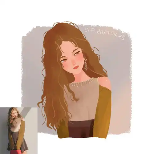 照片转欧美风卡通人物4