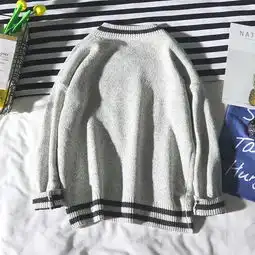 原创日系复古针织衫男休闲秋冬季潮流韩版v领毛衣个性毛衣男线衣一件代发