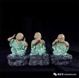 禅意石雕嬉笑坐卧小沙弥