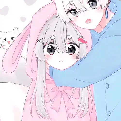 御系情侣头像超甜情侣头