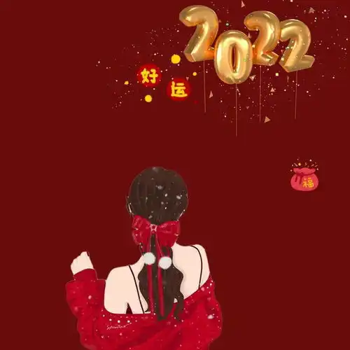 新年红色系头像
