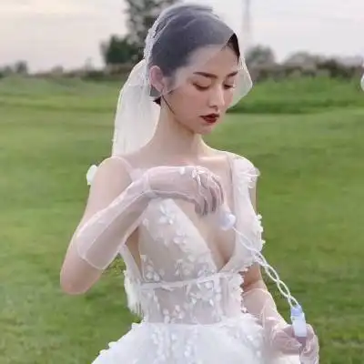 婚纱女头像高清图片唯美清新穿婚纱头像女