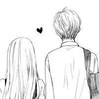 有没有像这样的qq头像啊,注意必须要素描,两个人手牵手,最好是情侣头像