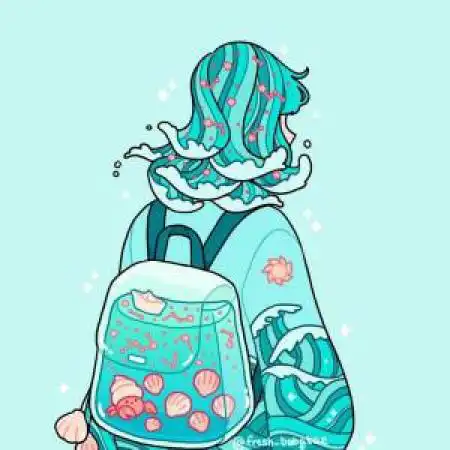 可爱系女生头像系列插画