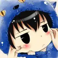 情侣头像一男一女卡通带兔耳朵微信头像图片大全