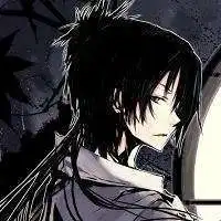 孤独系头像黑色动漫头像