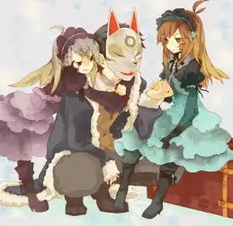 两女一男的动漫图关于友情的谢谢