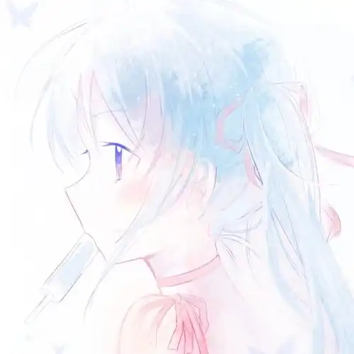 蓝色梦幻动漫女头