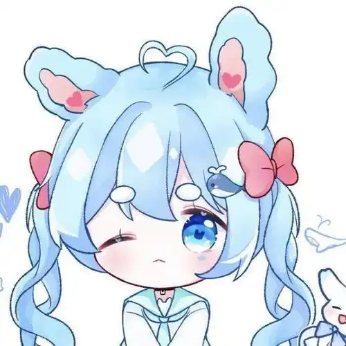 蓝色系头像动漫女生动漫