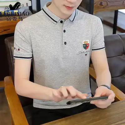 网红夏季潮牌短袖t恤男潮日系休闲情侣五分袖潮流宽松学生衣服ins