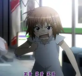 萌系天线动漫中的呆毛萌妹