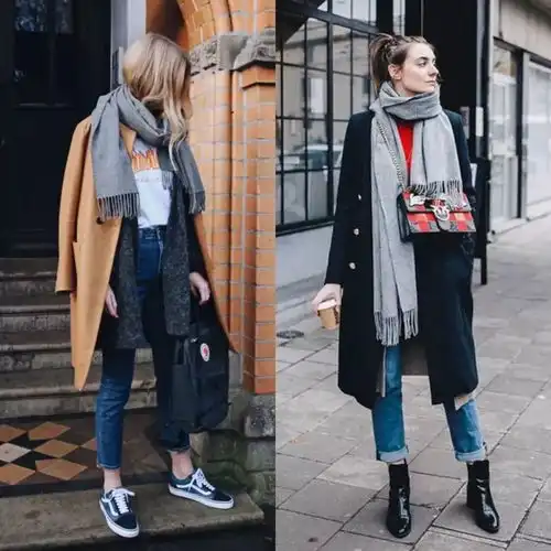 入冬必备围巾流行这么系,气质满满保暖又时髦