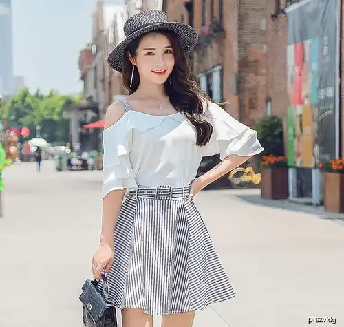 青春减龄的时尚套装裙,简约百搭,美女范十足