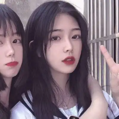 闺蜜头像猫系真人女生