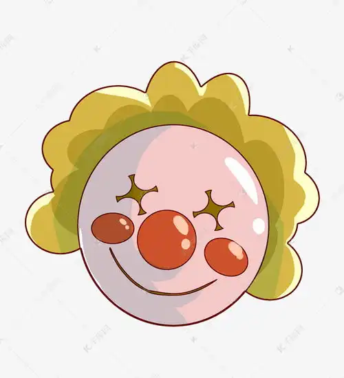 卡通红鼻子小丑插画素材图片免费下载千库网