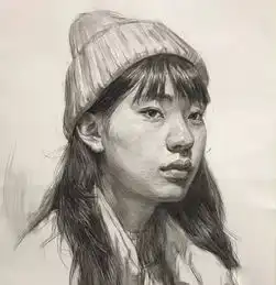女性头像素描怎么画