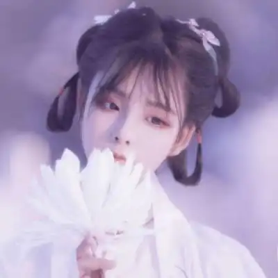 林弦蓝色系唯美古风女头