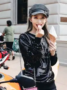 孟美岐初秋街拍甜系少女遇见盐系大哥