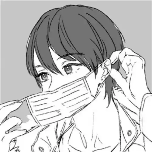 灰白动漫女头像图片情侣