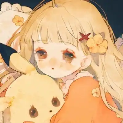 卡通情侣头像望喜