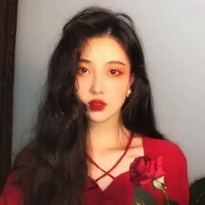 治愈系油画头像女恋恋不