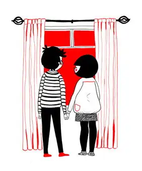 soppy治愈系插画,以自己和男友为原型创作出来的哦
