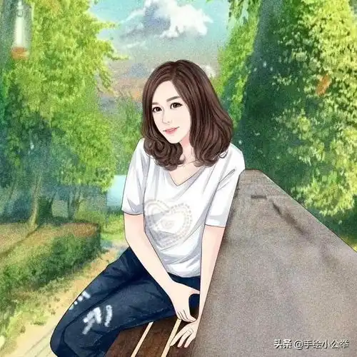 你的头像该换了,真人照片变成漫画头像,温馨优雅,青春永驻