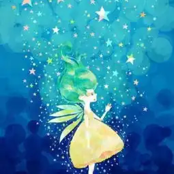 蓝色系姐妹头像卡通女生