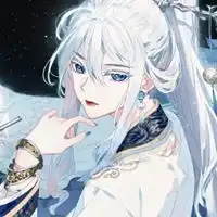 古风蓝色系动漫女头像
