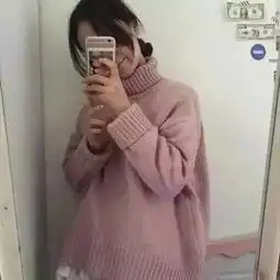 粉红色系头像女生毛衣