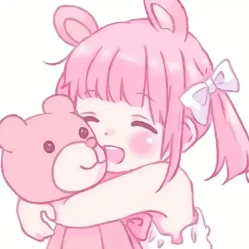 动漫头像粉色系动漫女孩