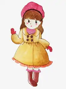 寒冷冬天戴帽子手套的女孩插画图片素材其他格式下载动漫人物大全
