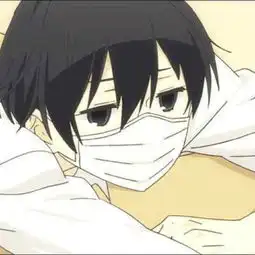 戴口罩的男生头像动漫侧面帅气男生戴口罩图片