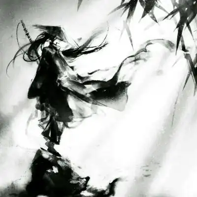 苏瓷古风动漫男头黑白风古风动漫成熟高冷