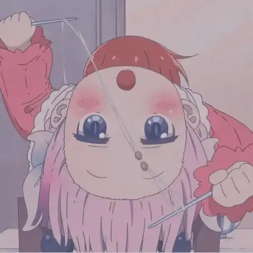 呆萌可爱卡通人物头像笑