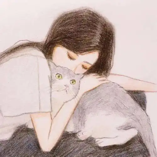 动漫猫系女孩图片qq个性头像