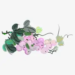 手绘墨绿色的藤蔓插画图片素材其他格式下载动漫人物大全