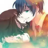 甜美可爱的动漫情侣头像我们一起逆光飞翔