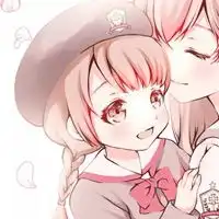 双人可爱动漫闺蜜头像粉色系动漫2人闺蜜头像一对分开