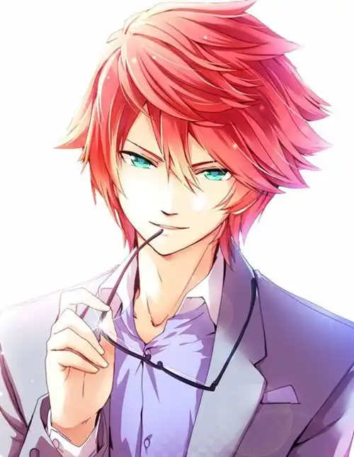 红色系男生头像动漫高清