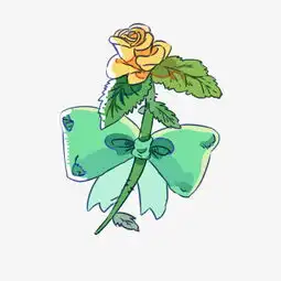 七夕情人节手绘玫瑰花插画图片素材其他格式下载动漫人物大全