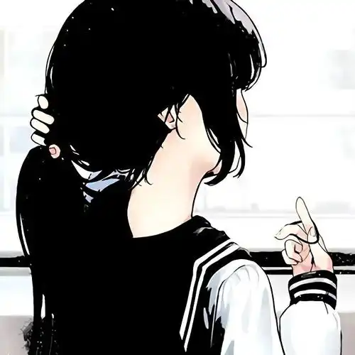 动漫女生头像黑色系霸气