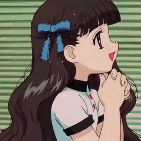 动漫女生头像我的快乐在于每天有你相伴,每时每刻