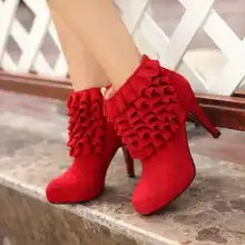 2013欧美超高跟短靴女尖头细跟短靴女春秋磨砂皮靴子真皮单靴