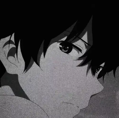 黑色系男版动漫头像情侣