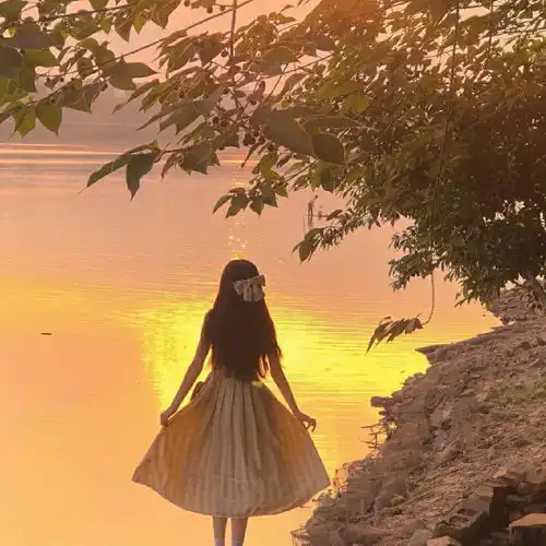 浪漫背景图有一天我看了99次日落