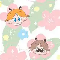 踏春,春天来了,卡通女孩微信头像图片大全