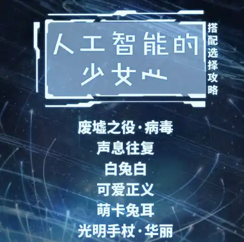 奇迹暖暖人工智能的少女心完美搭配攻略