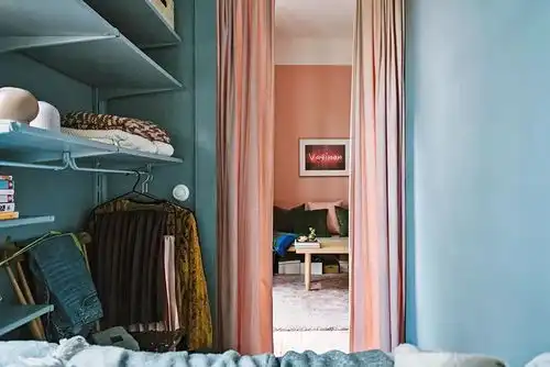 装修不止黑白灰,这套26㎡粉色系单身公寓治愈你的少女心