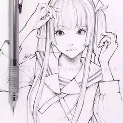 手绘美到犯规吸粉89万,确认眼神是自带仙气的美少女